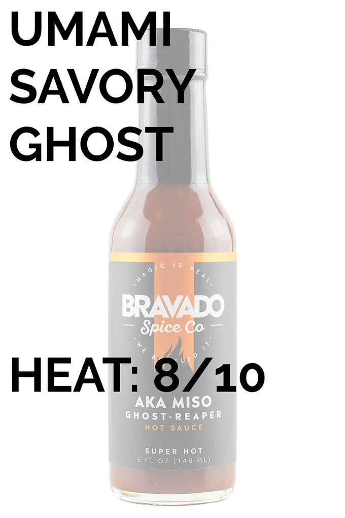 Aka Miso Ghost Reaper Hot Sauce | Bravado Spice Co