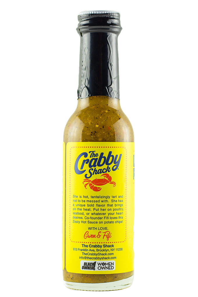 Zesty Lemon Pepper Hot Sauce | The Crabby Shack
