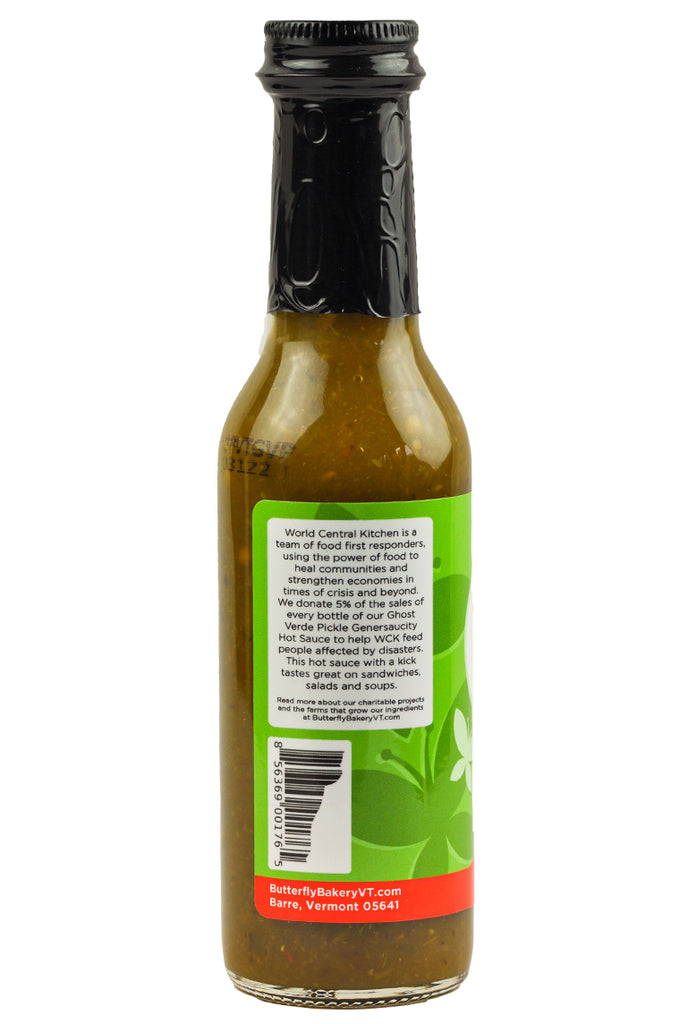 Ghost Verde Pickle Hot Sauce | Butterfly Bakery of Vermont