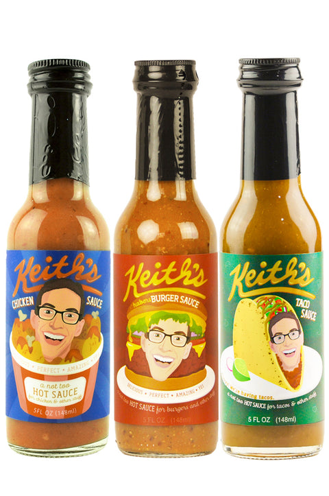 Keith's Hot Sauce Trio Pack