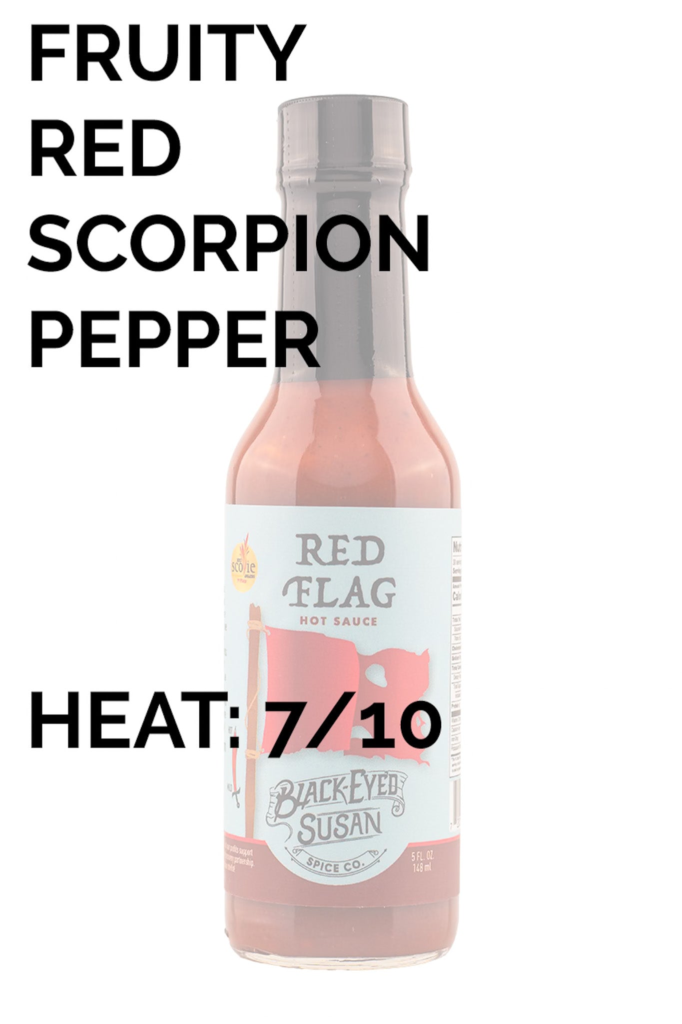hot sauce ロンジュン サイン Black Eyed Susan Spice Co. Red Flag Hot Sauce | HEATONIST