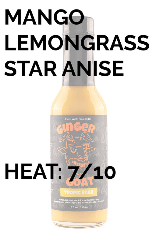 Tropic Star Hot Sauce Ginger Goat HEATONIST