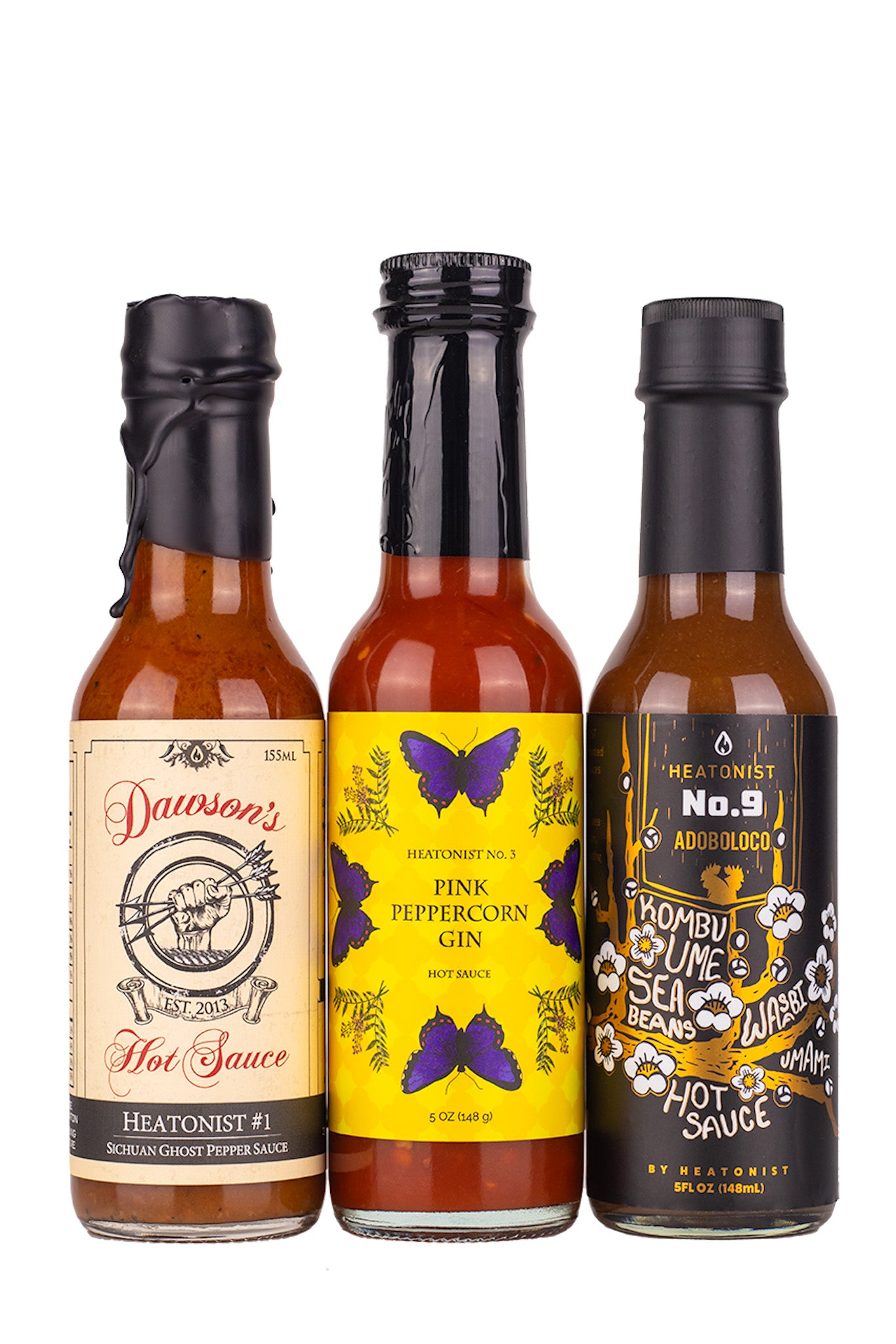 HEATONIST 9th Anniversary Hot Sauce Trio