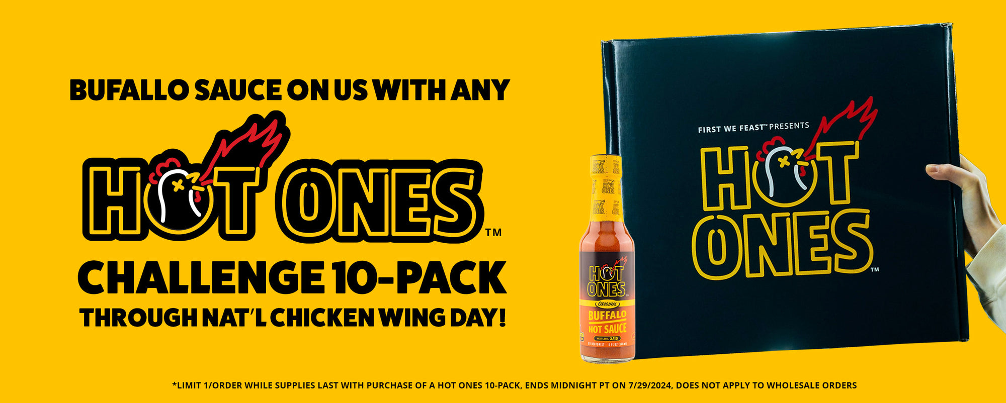 Hot Ones lineup + free Buffalo sauce for Nat'l Chicken Wing Day