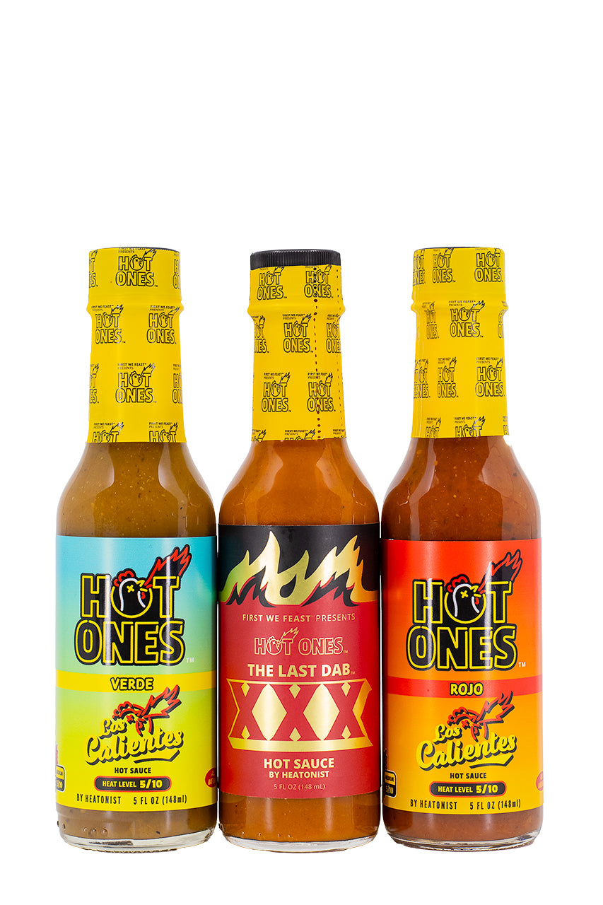 Hot Ones Hot Sauce Dos Los XXX Trio Pack HEATONIST 