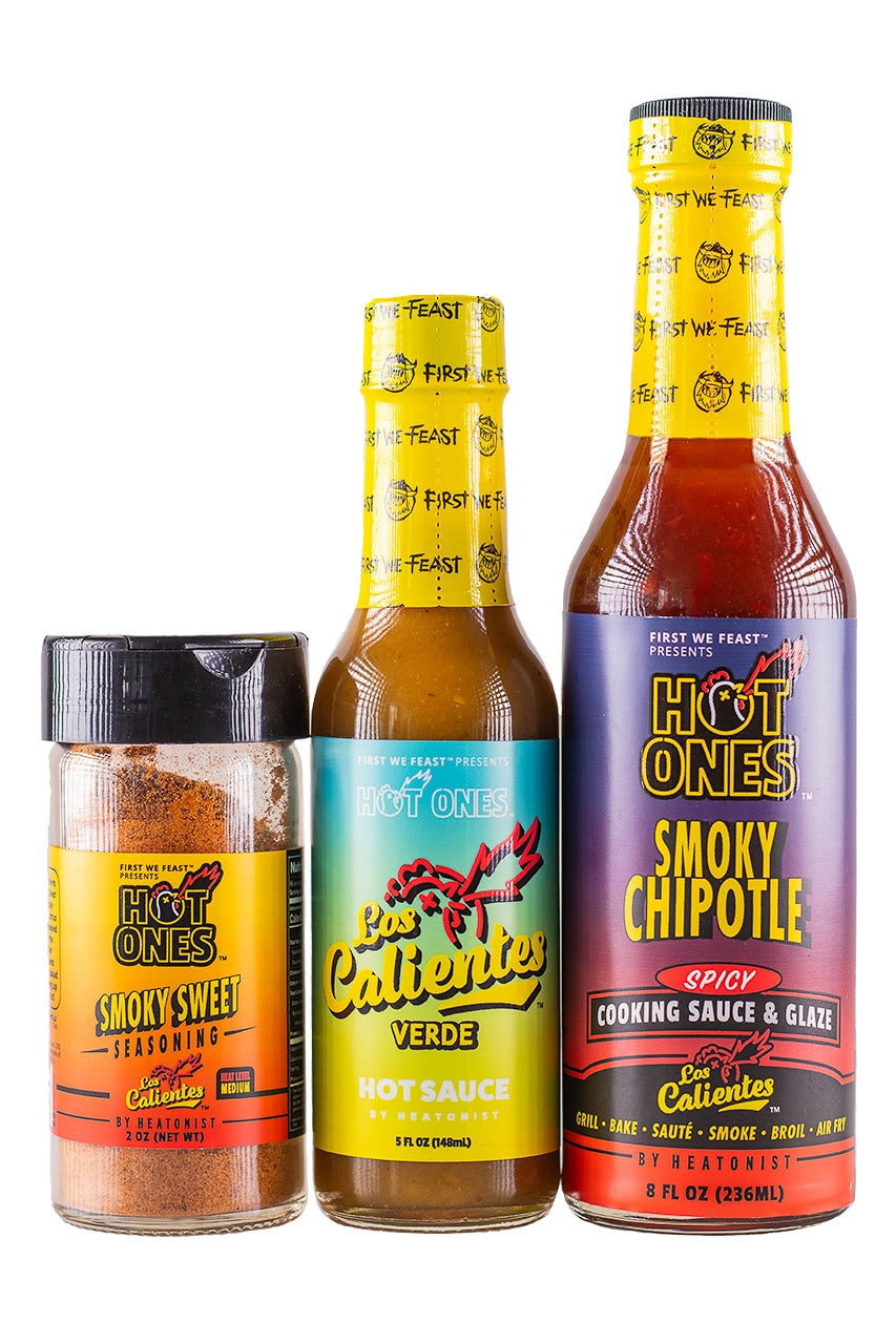 Hot Ones Los Calientes Grill Pack Hot Ones Hot Sauce HEATONIST