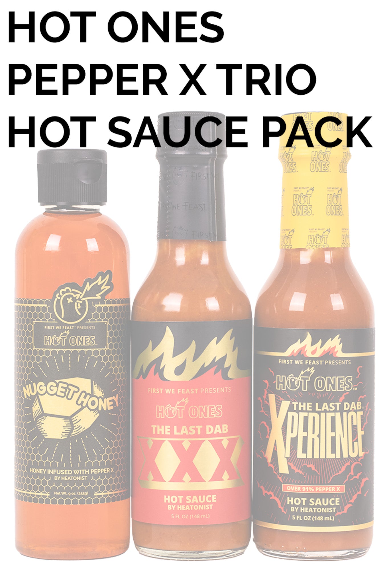 Hot Ones Hot Sauce Pepper X Trio Pack | HEATONIST