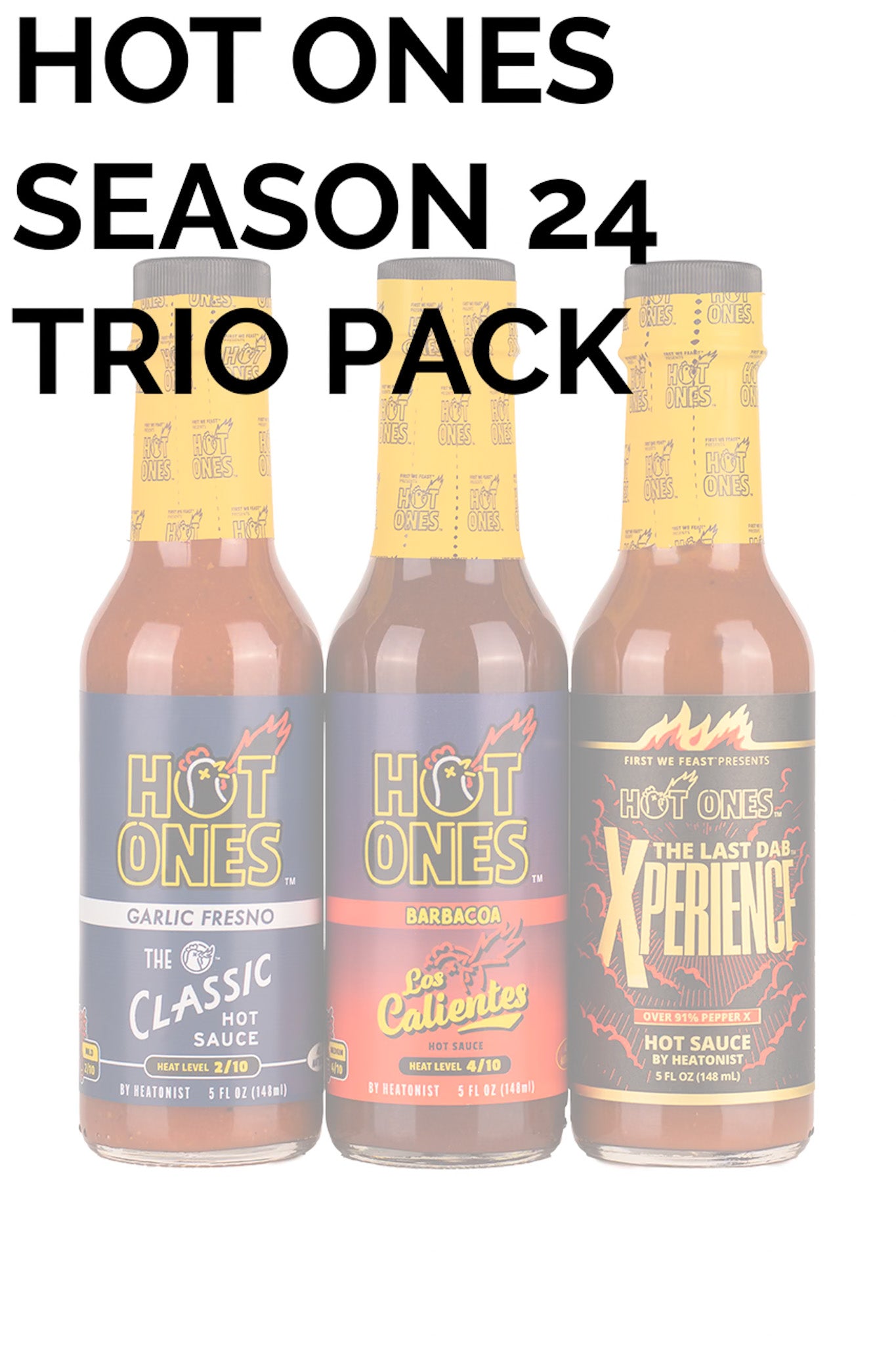 Hot Ones Hot Sauce Trio - Season 24 | HEATONIST