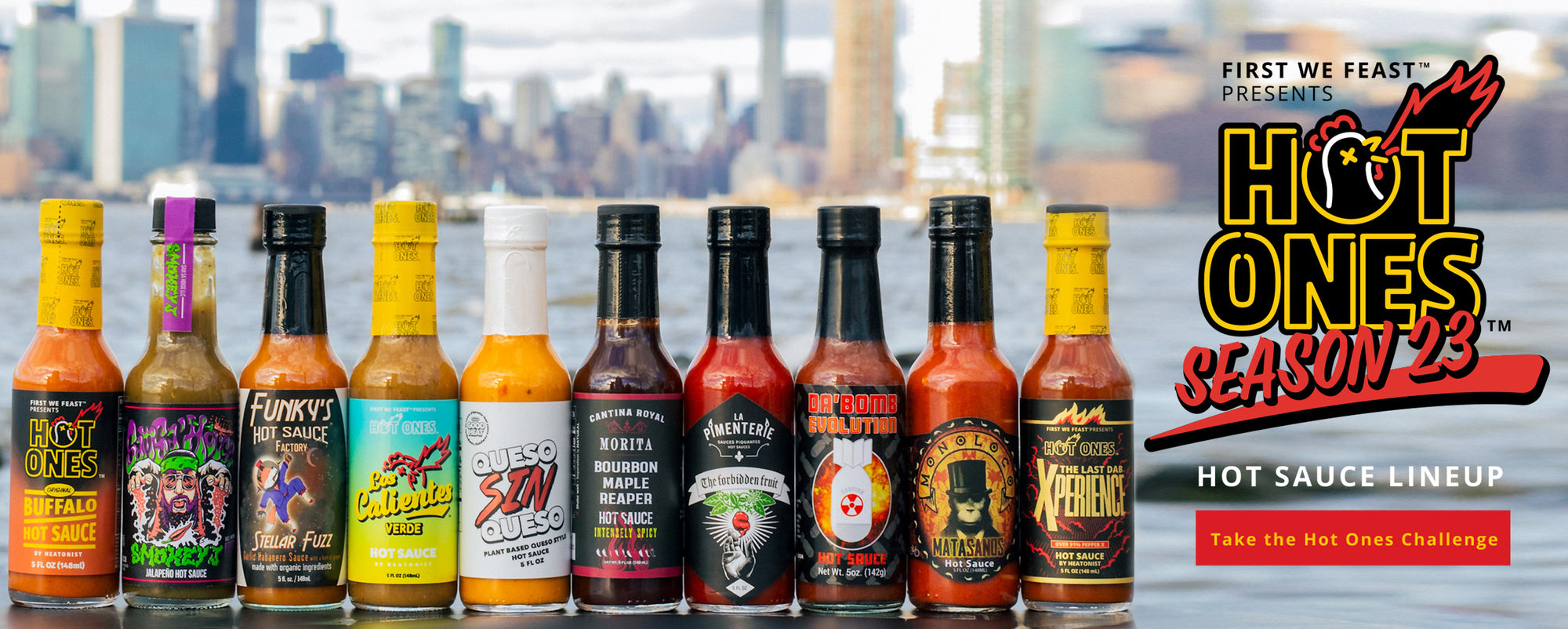 Hot Ones hot sauces from Season 23