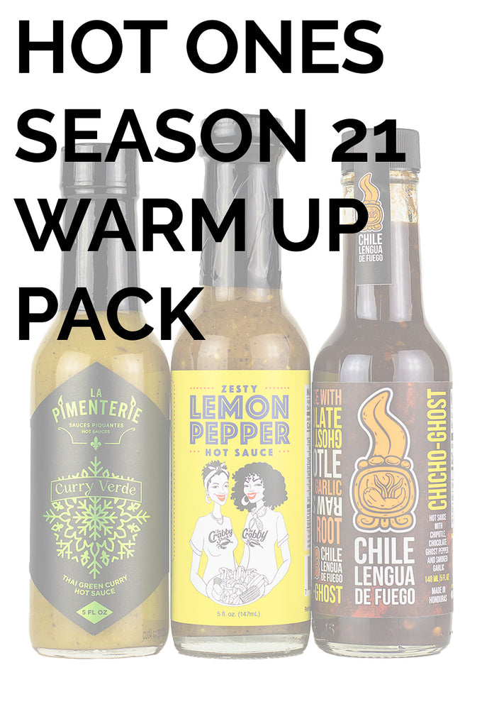  Hot Ones Season 21 Lineup, Hot Sauce Challenge Kit Made with  Natural Ingredients, Unique Condiment Gift Box is the Ultimate Variety Pack  for Spice Lovers, 5 fl oz Bottles Produced