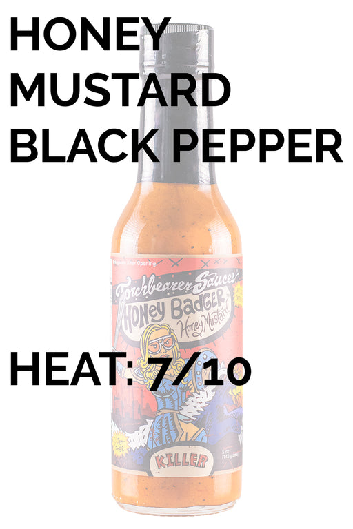 Honey Badger Hot Sauce Torchbearer Sauces HEATONIST