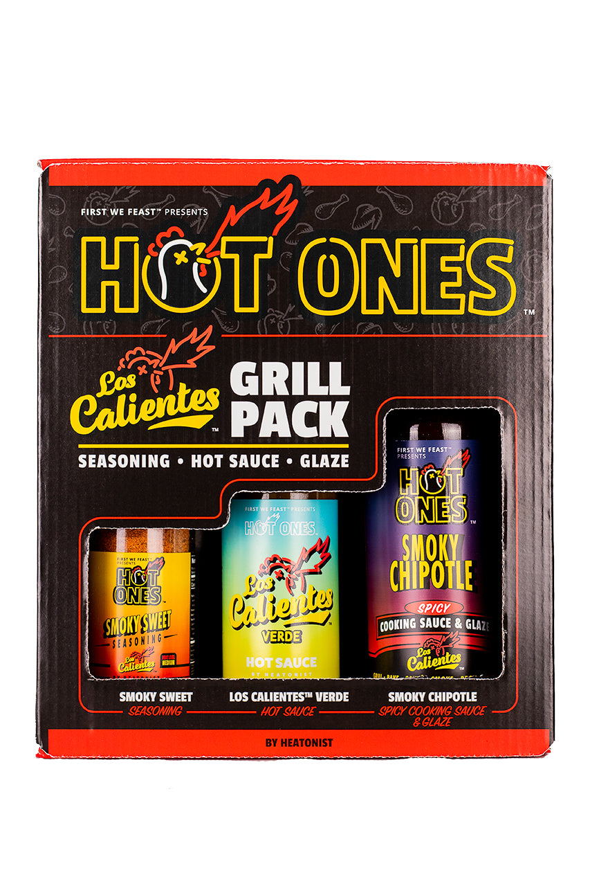  Hot Ones Los Calientes Verde Hot Sauce Made With Natural  Ingredients & Fiery Flavors From Green Serrano Peppers, Orange Habanero &  Apricot, 5 fl oz Bottles (3-Pack) : Grocery 