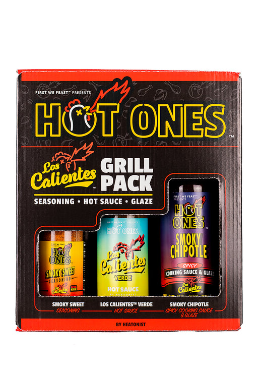 Hot Ones Los Calientes Grill Pack | Hot Ones Hot Sauce | HEATONIST