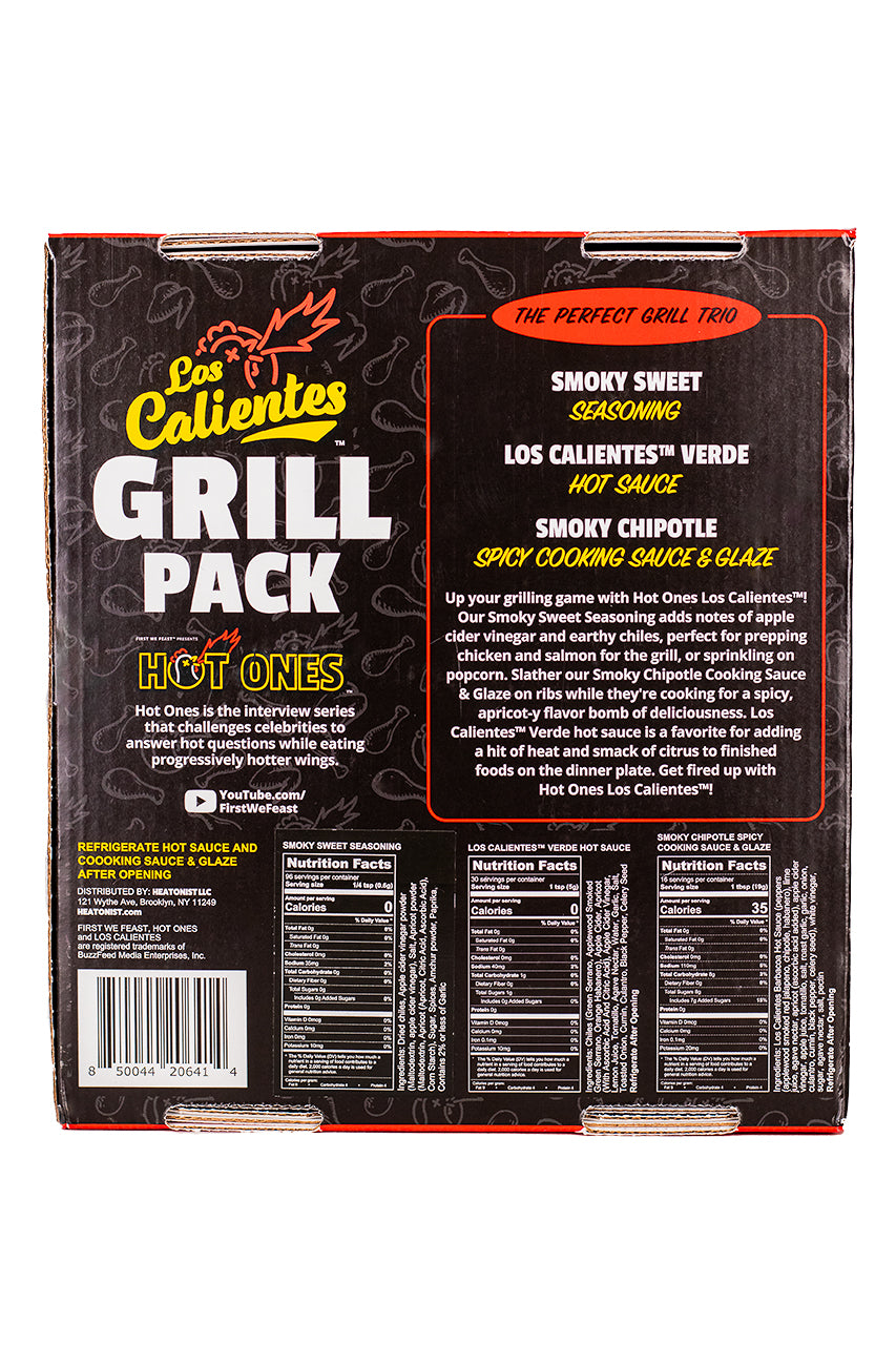 Hot Ones Hot Sauce Los Calientes Grill Pack | HEATONIST