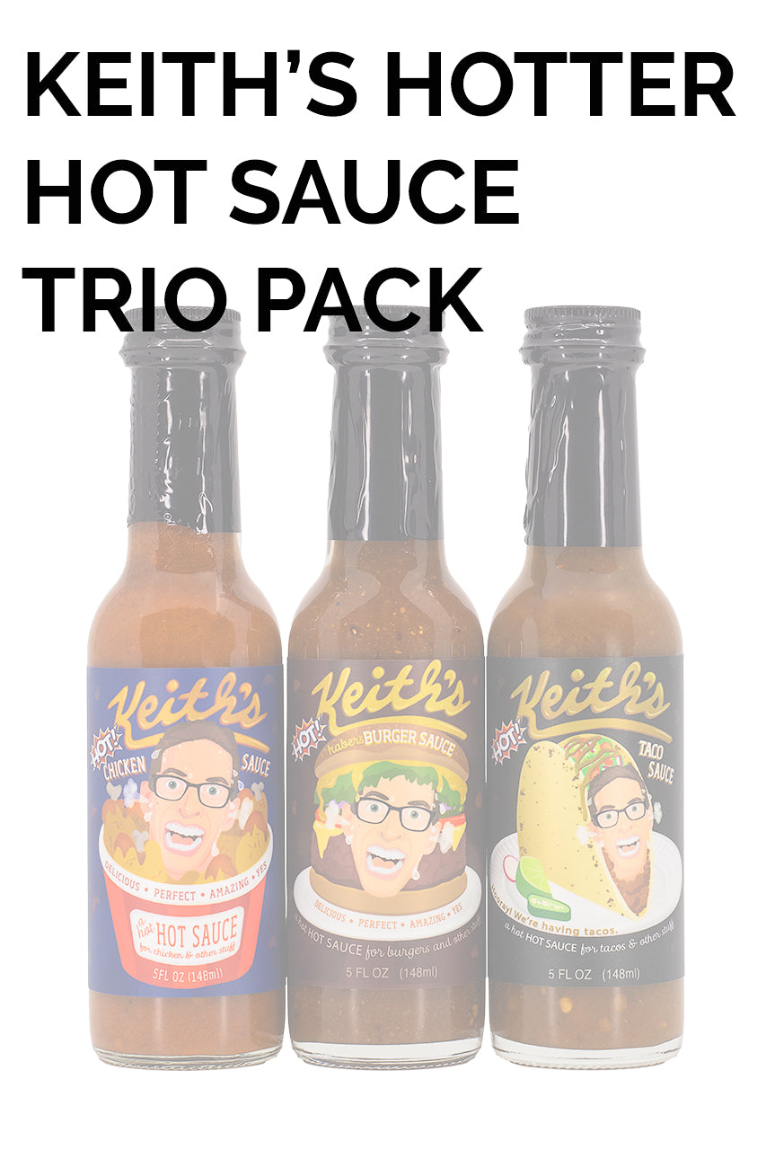 Keith’s Hotter Hot Sauce Trio Pack