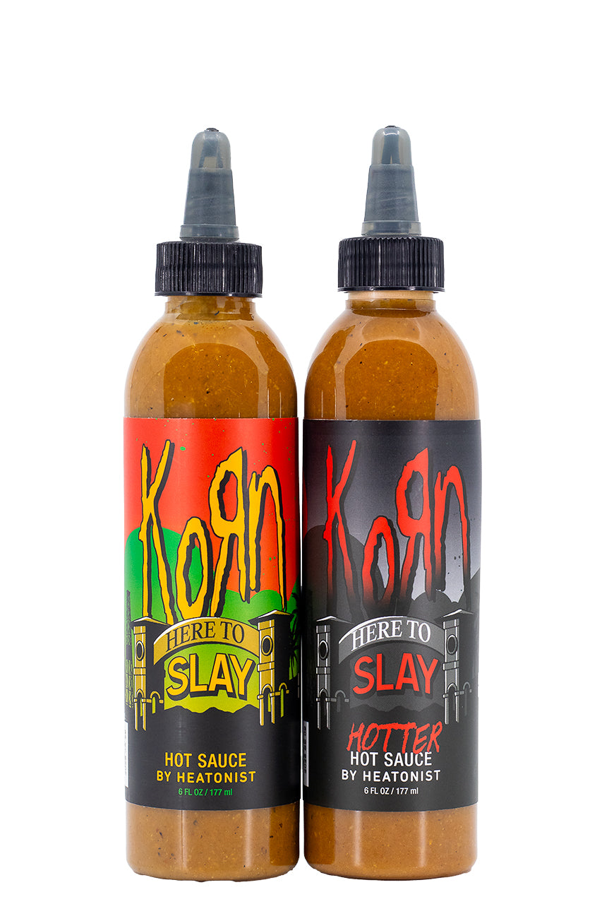 Here to Slay Hot Sauce Duo Pack | KoRn Gift Pack | HEATONIST