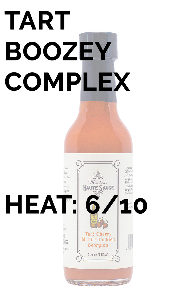 Tart Cherry Malört Pickled Scorpion | Marshall's Haute Sauce
