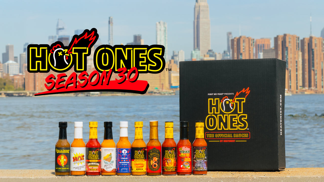 Hot Ones Season 30 sauces prepared for a wing challenge