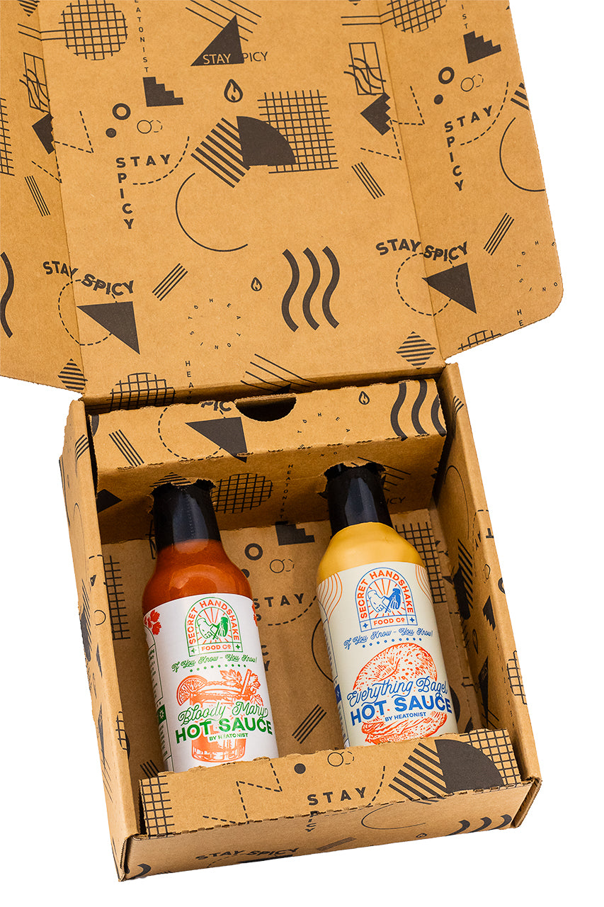 Secret Handshake Hot Sauce Duo Pack | HEATONIST