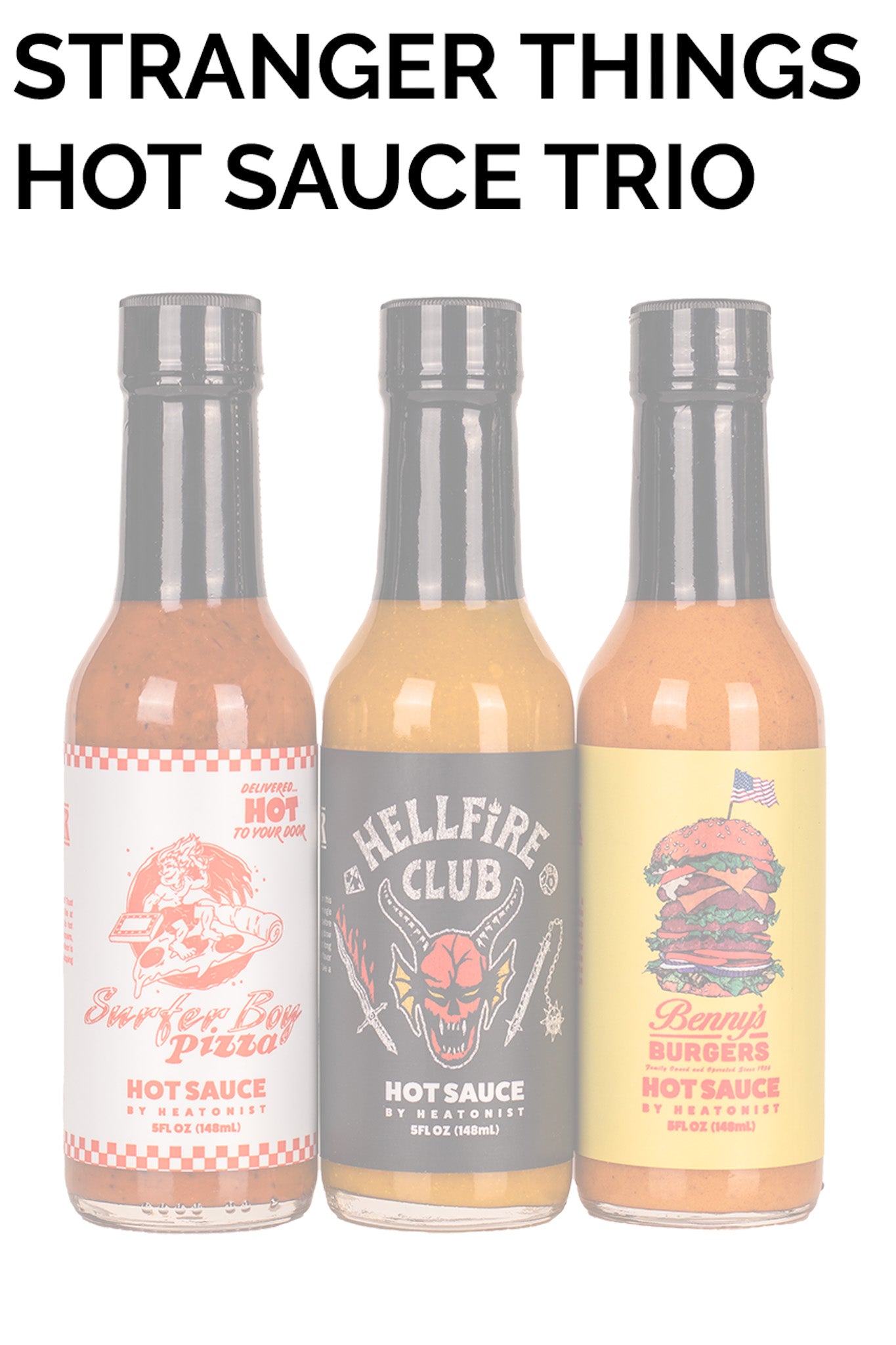 Stranger Things Hot Sauce Trio Pack | Stranger Things