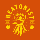 A digital gift card from HEATONIST featuring a graphic design with flames and text that reads 'HEATONIST STAY SPICY'.