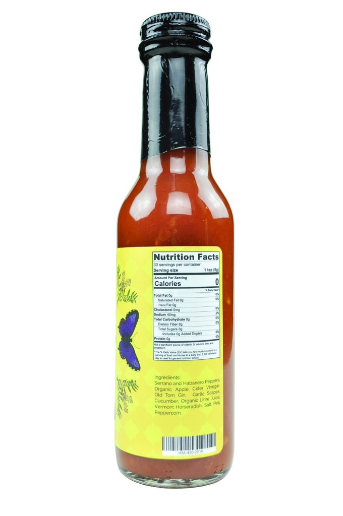 HEATONIST No. 3 Pink Peppercorn Gin Hot Sauce | Butterfly Bakery of Vermont