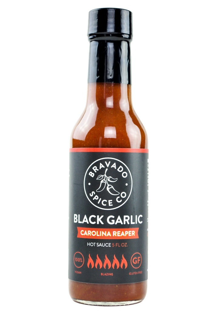 Black Garlic Carolina Reaper Hot Sauce | Bravado Spice Co