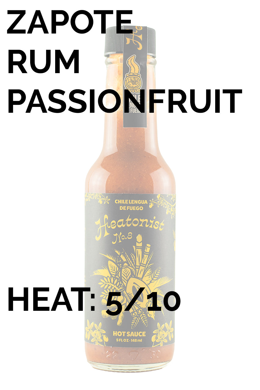 HEATONIST No. 8 Hot Sauce | Chile Lengua de Fuego