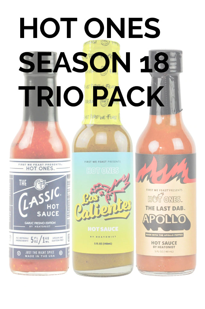 Hot Ones Hot Sauce Trio Pack - Season 18 | HEATONIST