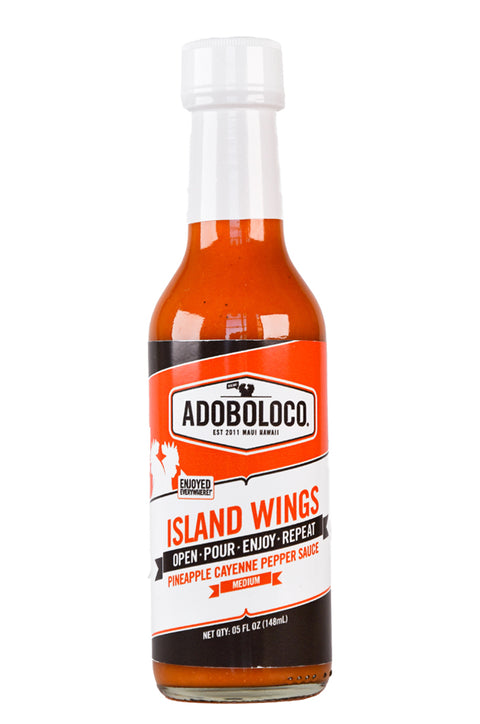 Island Wings Pineapple Cayenne Pepper Hot Sauce | Adoboloco