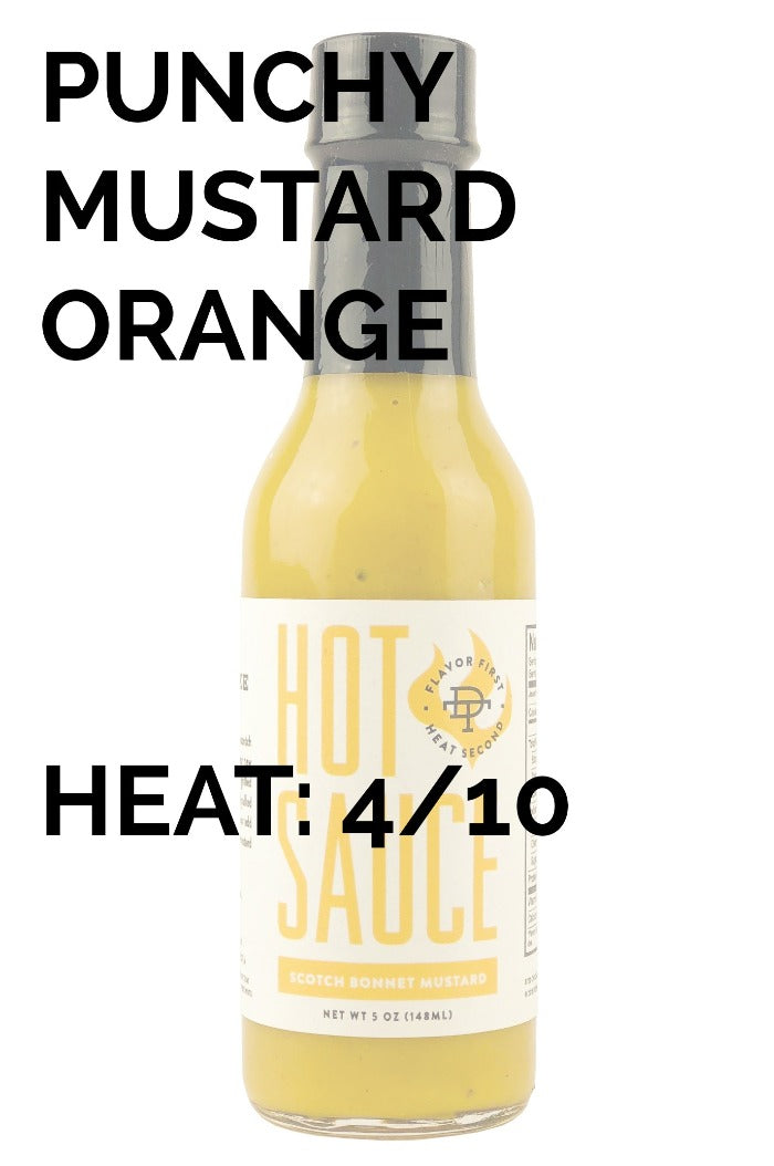 Scotch Bonnet Mustard Hot Sauce | Double Take Salsa Co | HEATONIST