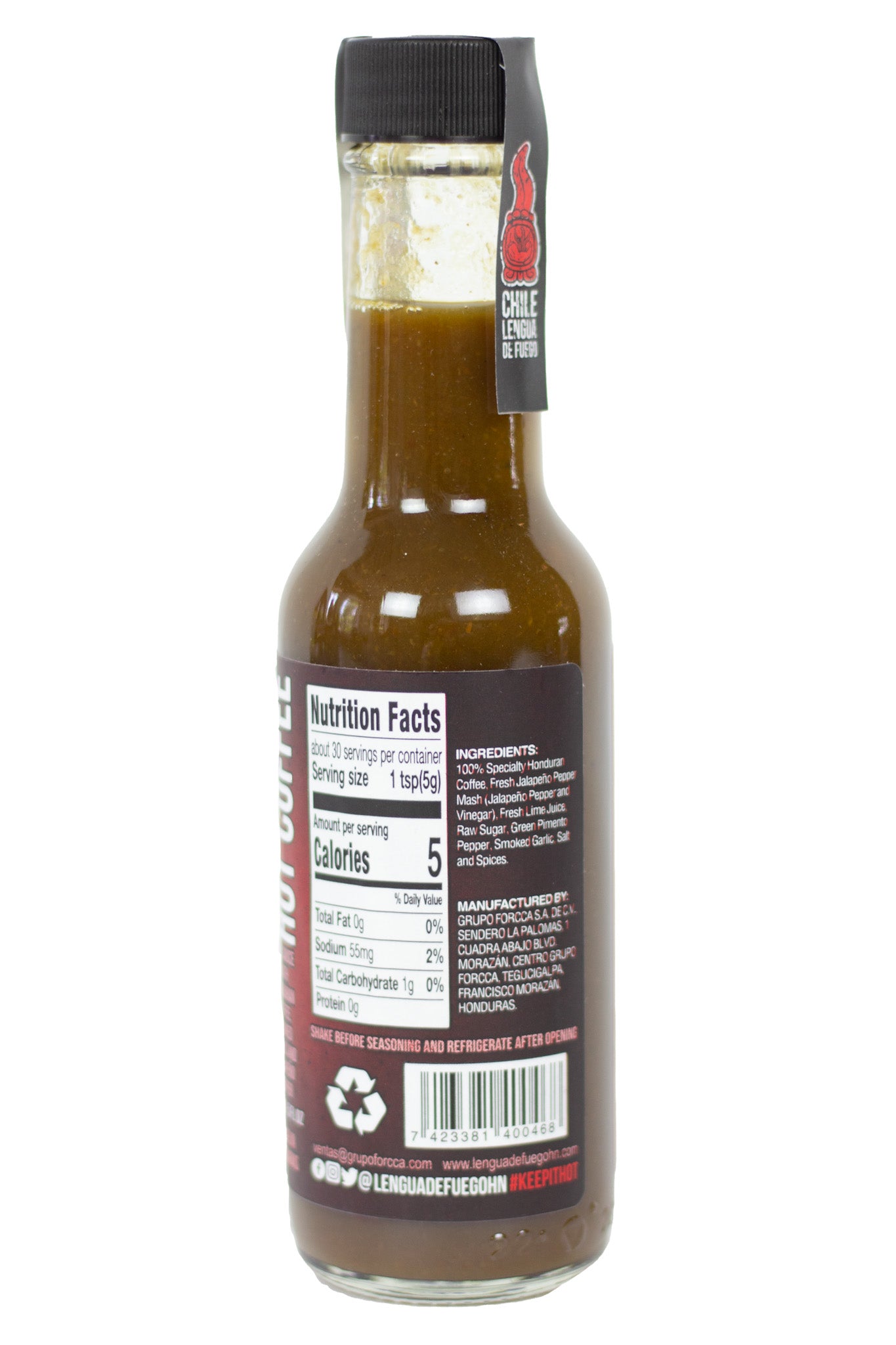 Hot Coffee Hot Sauce | Chile Lengua de Fuego