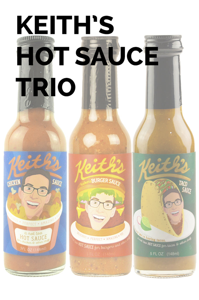 Hot Sauce Trio: Chicken, Burger & Taco Sauces | Keith's
