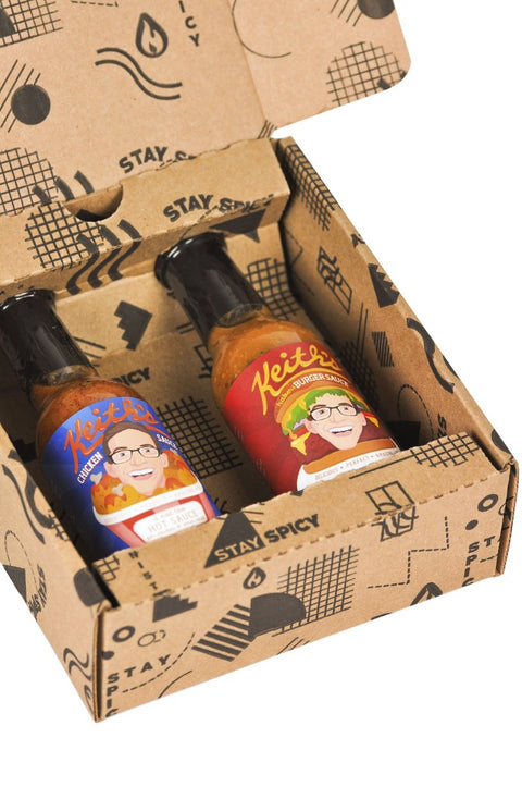 Chicken & Burger Hot Sauce Duo Pack | Keith's