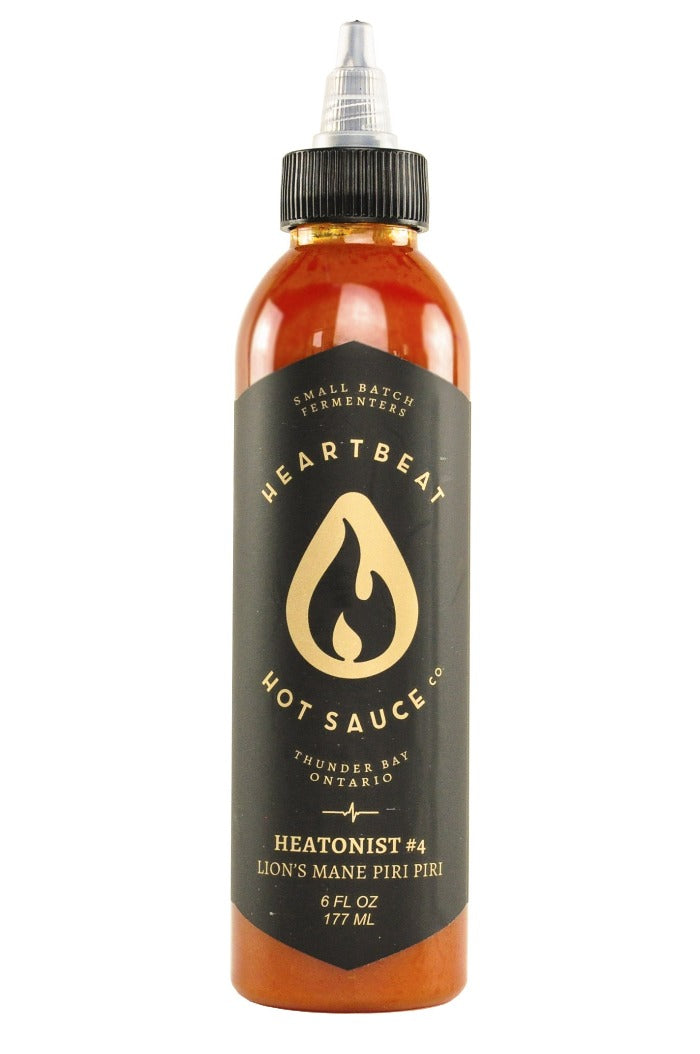 HEATONIST No. 4 Lion's Mane Piri Piri Hot Sauce | Heartbeat Hot Sauce