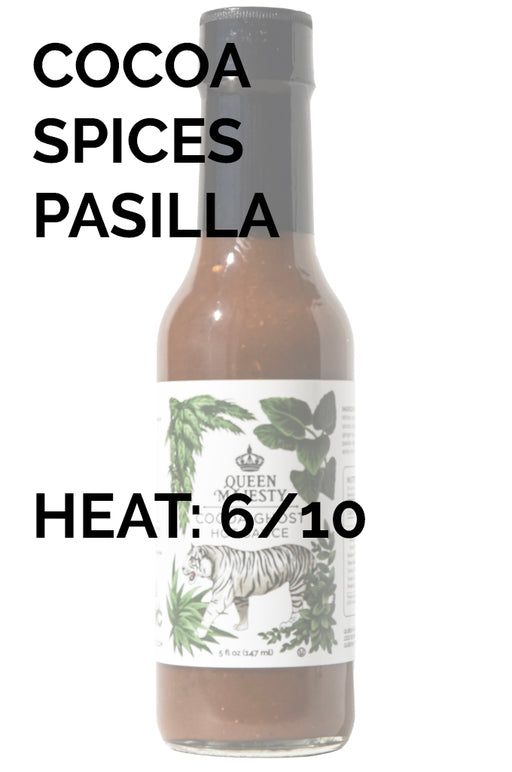 Queen Majesty Cocoa Ghost Hot Sauce HEATONIST