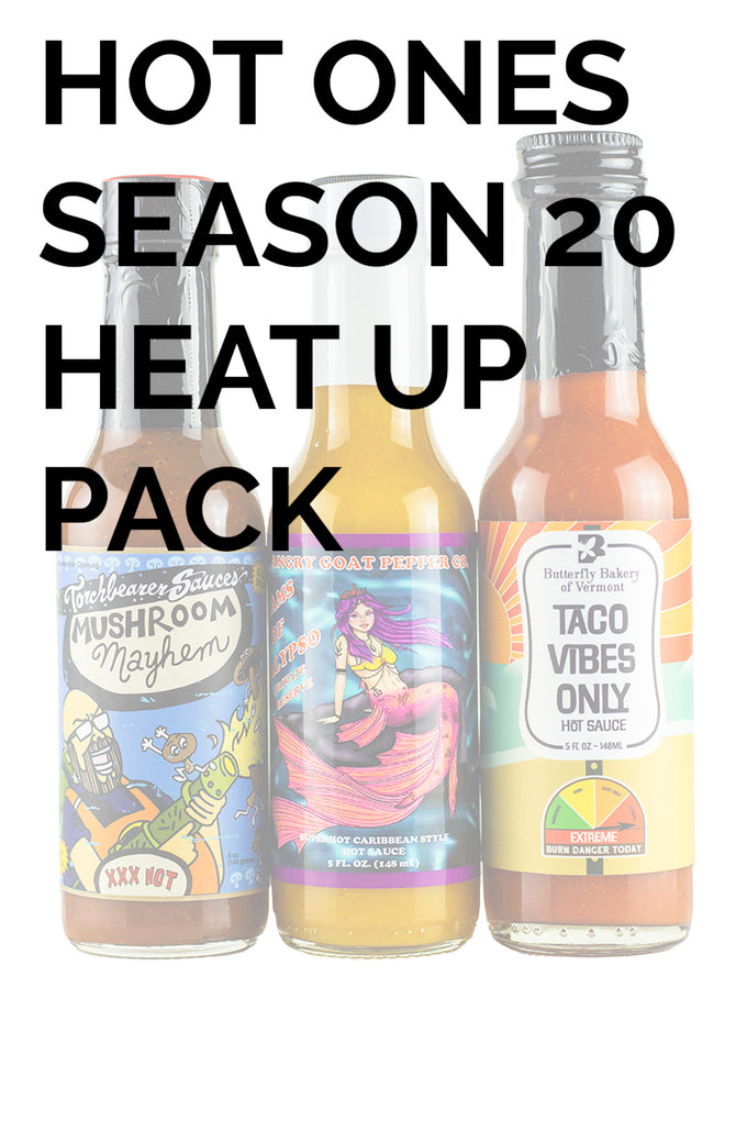 Hot Ones Season 22 Variety Pack - Mild to Fiery Hot Sauces in 5oz Bottles  (3-Pack)