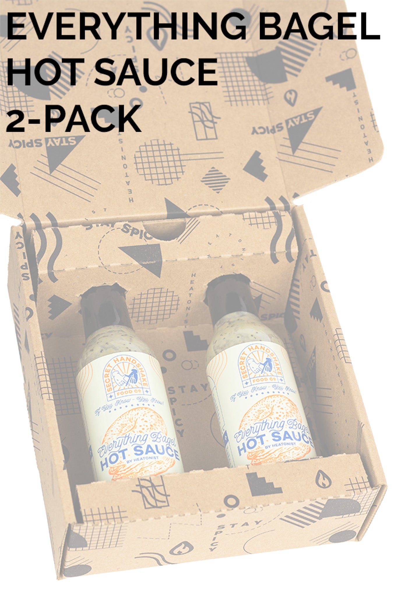 Secret Handshake Food Co Everything Bagel Hot Sauce 2-Pack