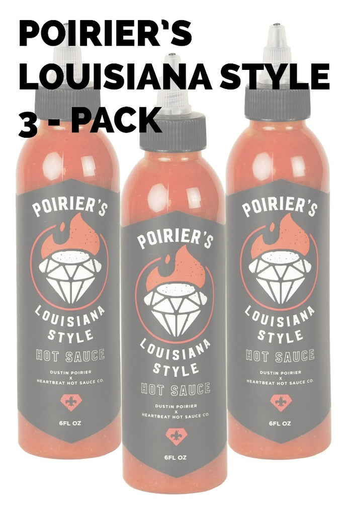 3 Pack, Dustin Poirier's Louisiana Style Hot Sauce